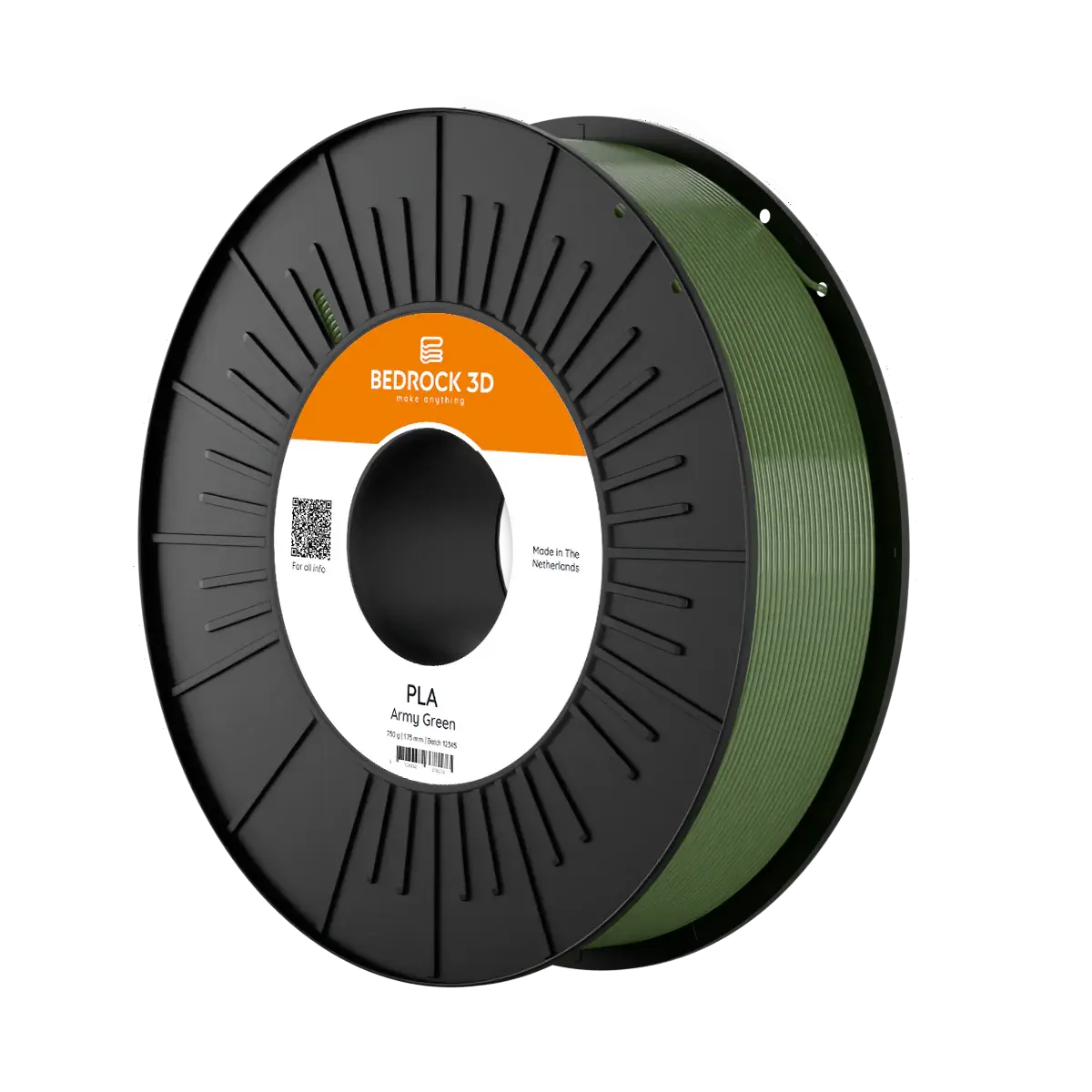 Bedrock PLA Filament 1,75 - Asker Yeşili - 750g